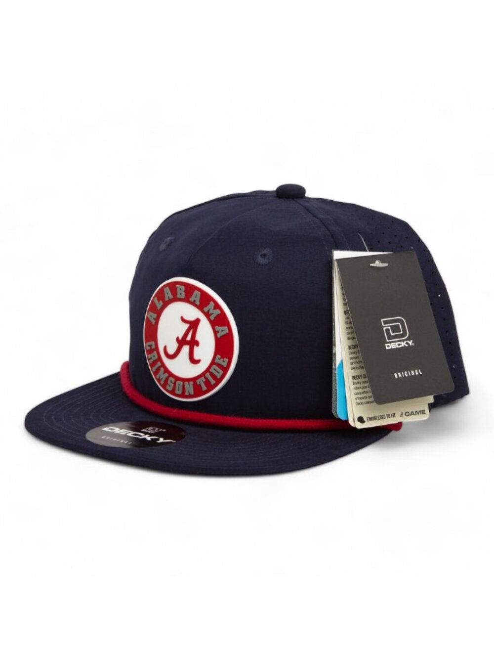 Alabama Crimson Tide 3D Perforated Rope Hat- Navy/ Red